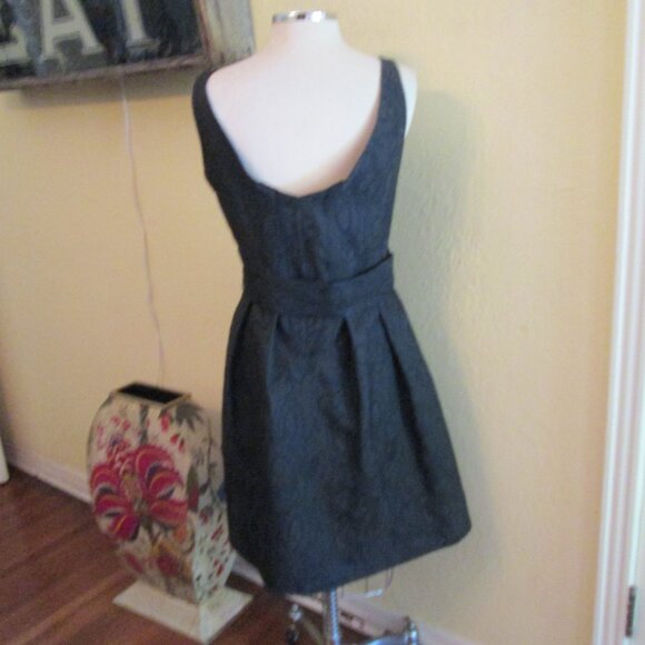 Gorgeous Black Sexy Classy Lace Dress Empire Belted Waist - Picture 5 of 5